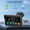 CarPlay sans fil Android Auto 7" HD Écran tactile Car Play Autoradio avec GPS Retrofit Autoradio Tableau de bord Appareils vidéo int-2