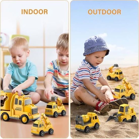 5 en 1 Camion Jouet avec Sons et Lumières Cadeau de Noël Voiture Jouet pour Garcons Filles Enfants - Jeux - Jouets 5 en 1 Camion Jouet avec Sons et Lumières Cadeau de Noël Voiture Jouet pour Garcons Filles Enfants - Jeux - Jouets