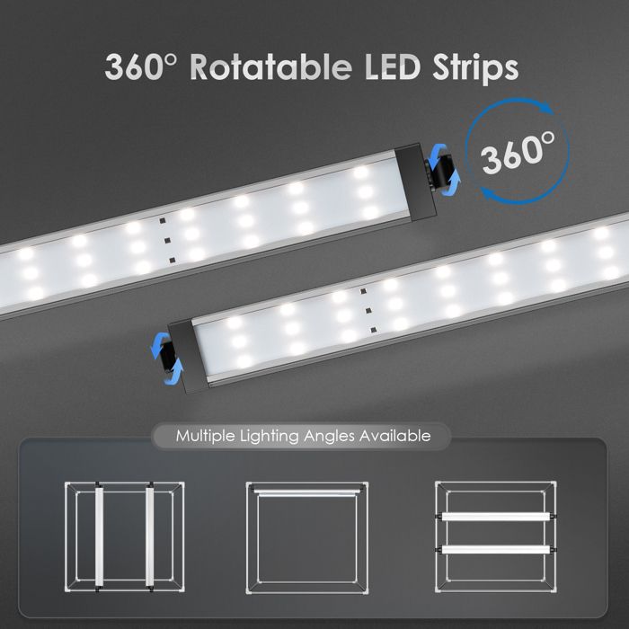 Boîte à lumière LED AIHONTAI - Studio photo, tente de prise de vue