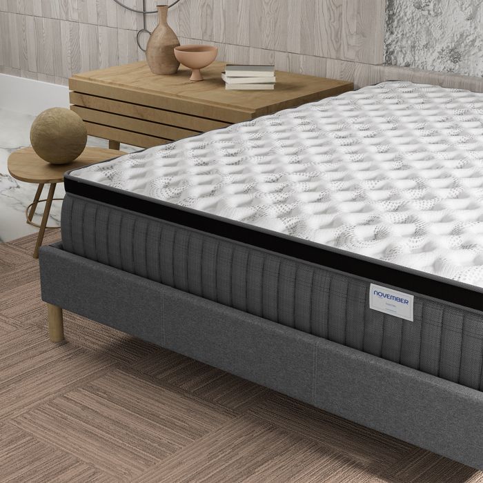 Hiepunos Matelas 120x190 cm, Épaisseur 26cm, Hybride Matelas en Mousse à mémoire de Forme à Ressorts ensachés Indépendants, 7 Zones de Confort, H3 H4 Moyenne Ferme, Durable, Soutien Parfait Hiepunos Matelas 120x190 cm, Épaisseur 26cm, Hybride Matelas en Mousse à mémoire de Forme à Ressorts ensachés Indépendants, 7 Zones de Confort, H3 H4 Moyenne Ferme, Durable, Soutien Parfait