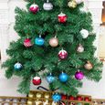 16Pcs Boules de Noël6cm Decoration d'arbre de Noël Boules en Plastique décoration Sapin de Boule d'arbre de NoëlOrnements de Bo 404-3