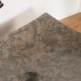 Vasque salle de bain en pierre marbre Gênes gris 50cm - WANDA COLLECTION - Rectangulaire - A poser-3
