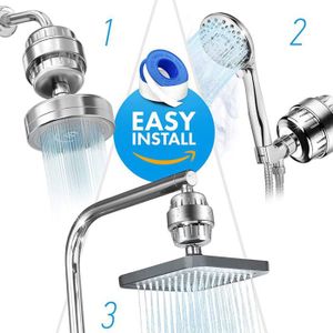 Filtre à Eau Anti-calcaire Universel 360° – Purificateur Pressurisé Pour Robinet, Acier Inoxydable