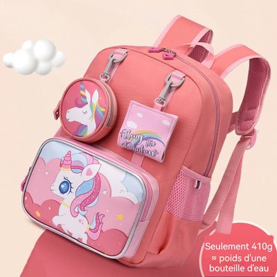 Cartable école Primaire Unicorn Academy - 38x33x12 Cm, 2 Compartiments, Fermeture à Rabat - Pour Fille, Rentrée Scolaire