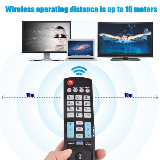 DigitalTech® Télécommande Universelle Smart TV pour téléviseurs LG. Boutons  pour Les Plateformes vidéo comme Netflix. Compatible avec Plus de 250  modèles de télécommandes LG. : : High-Tech
