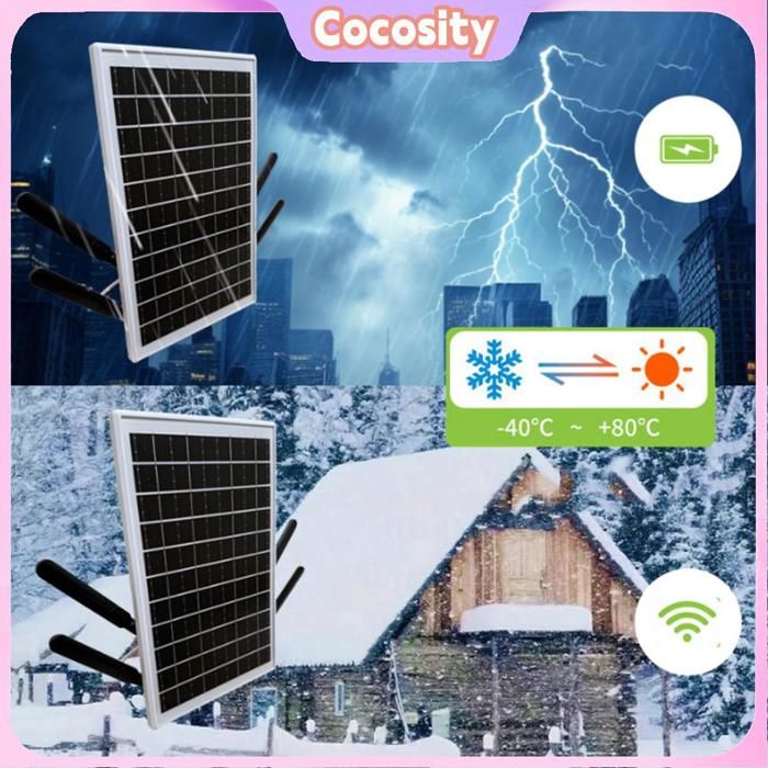 Routeur 4G LTE Solaire étanche - Batterie 25600 MAh, Panneau 15W, Wi-Fi 2.4G - Pour Camping, Van, Extérieur