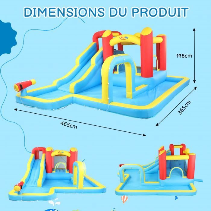 château gonflable livre de la jungle avec toboggan 5x3m-ML Locations, chateau go