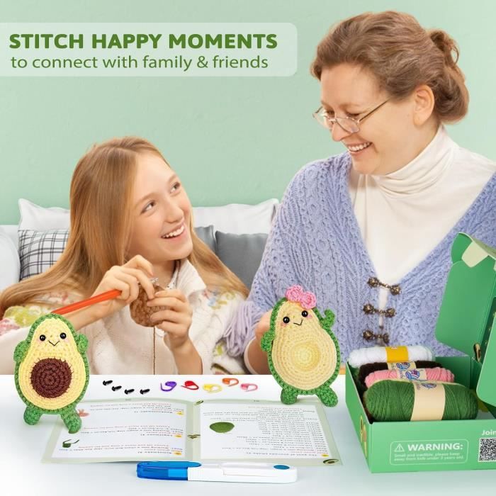 Kits Crochets 16 Pièces Pour Débutants Adultes Avec Poignée