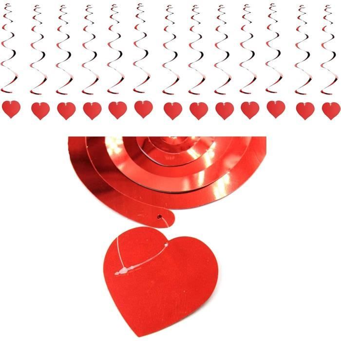 KUBDPQOR Suspension Noel Plafond, Deco Table Noel, 12 Pièces