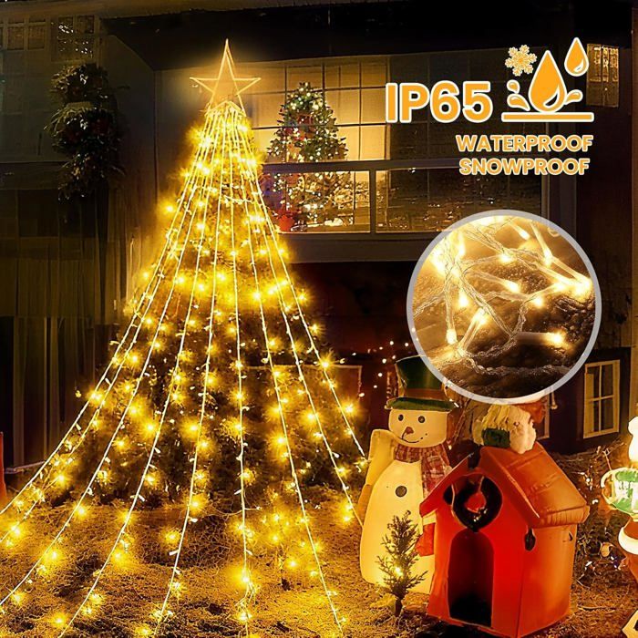 Guirlande Lumineuse LED Multicolore RGB En Cuivre Avec Contrôle Intelligent Par Application Pour Décoration Extérieure De Noël - Chine Bande Lumineuse À DEL, Fournitures De Fête