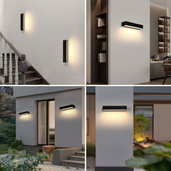 Applique Murale Extérieure LED 24W Avec Détecteur De Mouvement - Éclairage IP65 Pour Jardin, Porche Et Garage