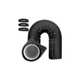 Gaine Isolation Tuyau Climatisation,Couverture Thermique Clim Isolant D'Isolation Pour De Isolante Mobile Climatiseur(Noir)