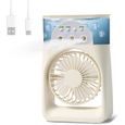 ®RisingFF Mini climatiseur portable, climatiseur portable 4 en 1, 3 vitesses de vent puissantes (modèle enfichable)