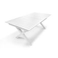 Table de jardin en aluminium blanc-0
