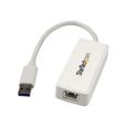 STARTECH Carte Réseau Externe USB vers 1 Port RJ45 - Blanc - USB-0
