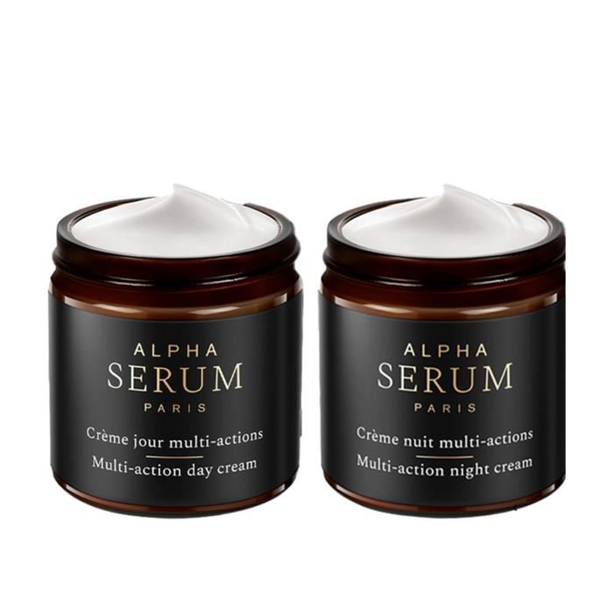 ALPHA SERUM Crèmes multiactions jour & nuit Visage 2 x 60 ml Cdiscount Au quotidien
