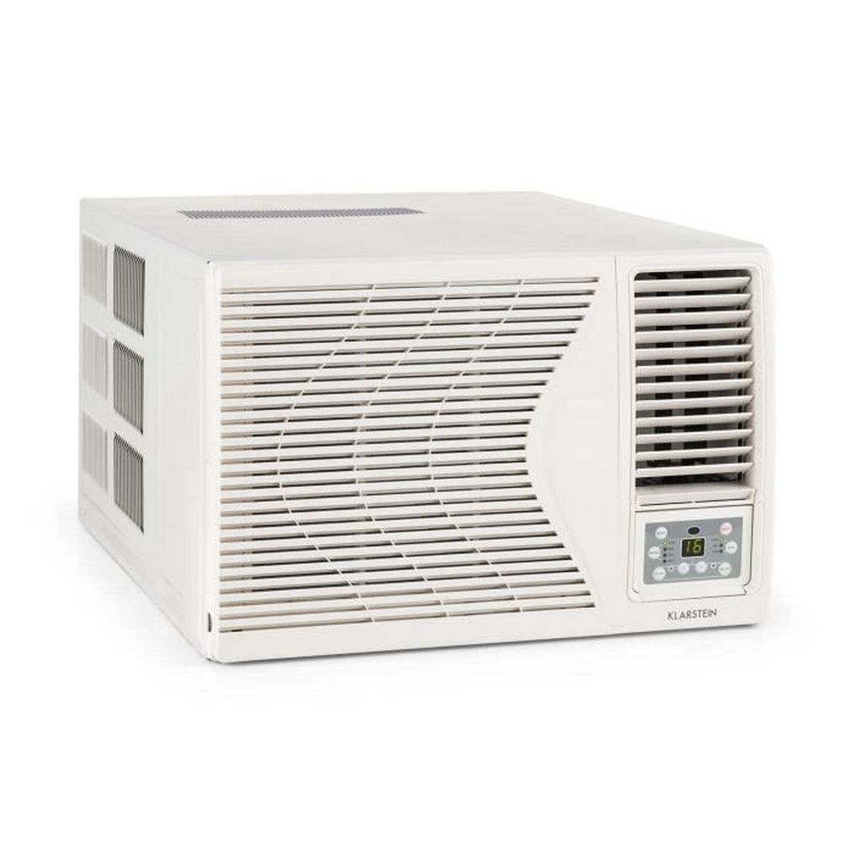 Klarstein Frostik 12 Climatiseur fenêtre 12000 BTU 4 niveaux de ventilation Filtre intégré Klarstein Frostik 12 Climatiseur fenêtre 12000 BTU 4 niveaux de ventilation Filtre intégré