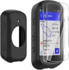 CHOUMICHA SAVEURS FRANCE AGRO Coque de Protection Silicone +2 Pièces Verre Trempé Compatible avec Garmin Edge 530,Film de Protection écran Protecteur GPS.[Q4148]