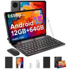 DOOGEE Tab A9 Tablette Tactile Avec clavier et stylet 10 pouces Android 15,12 Go+ 64 Go 6580mAh /Face ID/5G WiFi Tablette - Noir