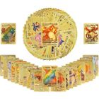 Jeu de cartes Pokemon Française - 55 Cartes brillantes Plaquées OR -RARE - SANS Doublons