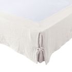 L'EFFET PAPILLON Cache-sommier Gaze de coton 160 x 200 cm GAIA coloris Chantilly