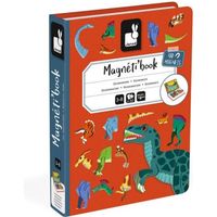 JANOD - Magnéti'book Dinosaures, 40 magnets - Jeu Magnétique - Dès 3 ans