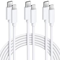 Lot de 3 Câbles USB C vers Lightning 2M Charge iPhone Rapide MFi Certifié Cable Chargeur iPhone USB C pour iPhone 13 12 Mini A151