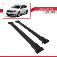 Apline pour Dacia Logan MCV 2012-2021 Barres de Toit Railing Porte-Bagages de Voiture Fly Modèle Noir A