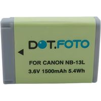 2 x Dot.Foto NB-13L Premium 3.6v / 1250mAh Batterie Rechargeable pour Canon
