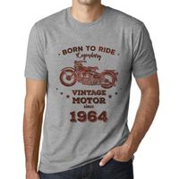 Homme Tee-Shirt Né Pour Rouler Un Moteur Légendaire Depuis 1964 – Born To Ride Legendary Motor Since 1964 – 59 Ans T-Shirt Cadeau