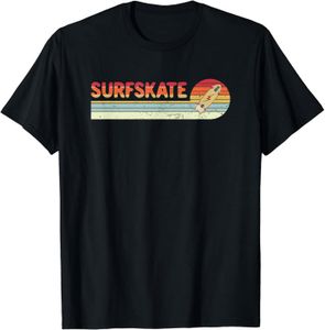 SKATEBOARD - LONGBOARD Retro Surf Skate Fish Tail Skateboard T-Shirt.[Z965]
