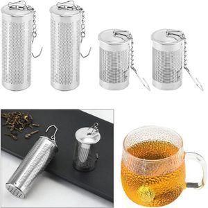 Filtres à Thé En Acier Inoxydable – Lot De 4, Diamètre 7,4 Cm, Tamis Fin Pour Théière (maison, Restaurant)