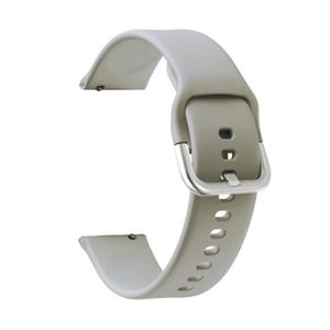 BRACELET MONTRE CONNEC. gris 18mm-Bracelet en silicone pour Garmin Vivoact