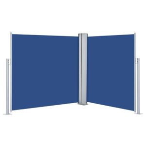 AUVENT - STORE Auvent latéral rétractable Bleu 100 x 600 cm-AKO76