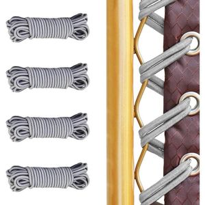 Lot De 4 Cordes élastiques De Remplacement Pour Transat - 2 X 2,2 M + 2 X 1,4 M - Avec Clips Métal - Universel - 6