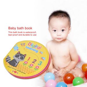 KIT BAIN BÉBÉ Livre de bain étanche pour bébé - OLL - HB014 - Jaune - Mixte