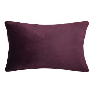 45x45cm luxueux velours Rempli coussin carrée Deep Vin Rouge//Rose