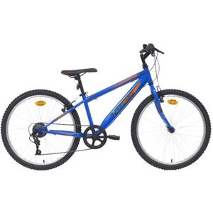 VTT Vélo VTT 24'' Rigide - Cadre Acier - 6 Vitesses - 