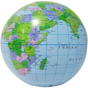 40cm Gonflable Globe Terrestre Carte Atlas Terre Apprentissage Éducatif Balles 