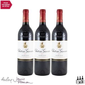 VIN ROUGE Château Giscours Rouge 2017 - Lot de 3x75cl - Vin 
