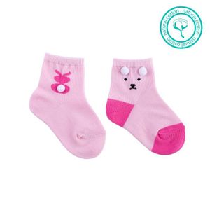 CHAUSSETTES Chaussettes en coton pour bébés filles, roses douc