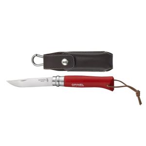 COUTEAU MULTIFONCTIONS Couteau Trekking Opinel n ° 08 couverture rouge +,