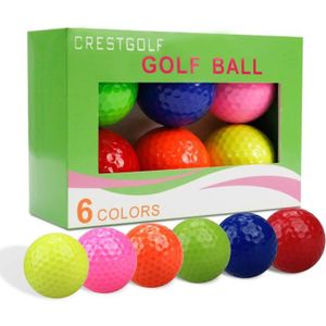 BALLE DE GOLF Crestgolf Balle de Golf de Couleur Mixte, Balles d