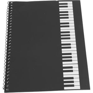 Dossier de partition de musique non toxique et matériel PP, dossier de  partition de piano sur le thème de la musique de 4 pages de - Cdiscount  Instruments de musique