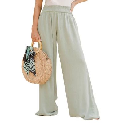 Pantalon large taille élastique Harajuku pour femme, manchette réglable,  pantalon de sport décontracté, pantalon de loisirs