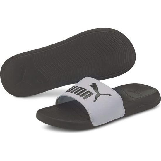Claquette puma sale fourrure grise