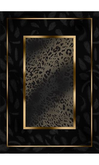 Tapis SOLID Noir, Dimension: 80x150