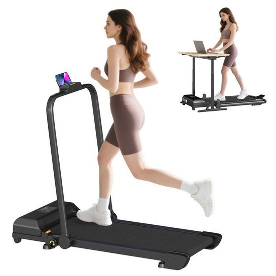 Tapis De Course Pliable UMAY – 12 Km/h, 2,5HP, Bluetooth, Cardio, 12 Programmes – Jusqu’à 120 Kg
