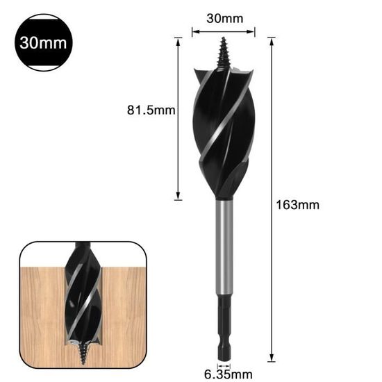 Lot 6 Forets Hélicoïdaux Hex 10 Mm Titane – Perceuse Rapide Bois/Métal/Plastique