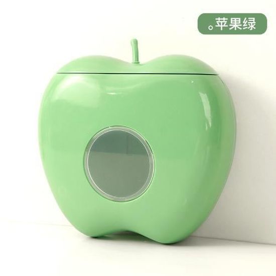 HAADI Panier à Fruits En Maille Forme Pomme Rouge Avec Couvercle - Vert - Rangement Économique Et Élégant Pour Légumes